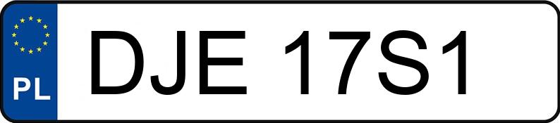 Numer rejestracyjny DJE 17S1 posiada PORSCHE Cayenne 3.6 MR`07 E4 Cayenne 3.6 MR`07 E4 - DJE17S1