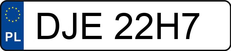 Numer rejestracyjny DJE 22H7 posiada VOLVO V70 2.4 D5 MR`01 E3 V70 2.4 D5 MR`01 E3 - DJE22H7