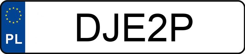 Numer rejestracyjny DJE 2P posiada FIAT 126P - DJE2P