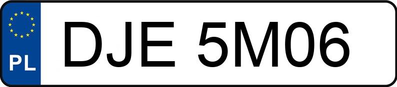 Numer rejestracyjny DJE 5M06 posiada RENAULT CLIO - DJE5M06 Numer rejestracyjny DJE 5M06 posiada RENAULT CLIO - DJE5M06