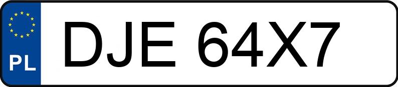 Numer rejestracyjny DJE 64X7 posiada VOLKSWAGEN PASSAT - DJE64X7