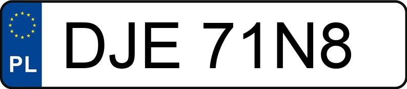 Numer rejestracyjny DJE 71N8 posiada BMW 330I - DJE71N8 Numer rejestracyjny DJE 71N8 posiada BMW 330I - DJE71N8