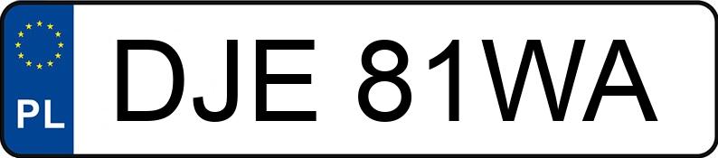 Numer rejestracyjny DJE 81WA posiada CITROEN Berlingo 1.8 Kat. Multispace - DJE81WA