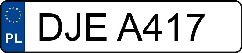 Numer rejestracyjny DJE A417 posiada SKODA Fabia 1.9 SDI MR`99 Classic - DJEA417 Numer rejestracyjny DJE A417 posiada SKODA Fabia 1.9 SDI MR`99 Classic - DJEA417