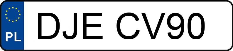 Numer rejestracyjny DJE CV90 posiada FIAT DOBLO - DJECV90 Numer rejestracyjny DJE CV90 posiada FIAT DOBLO - DJECV90