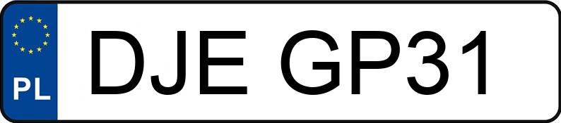 Numer rejestracyjny DJE GP31 posiada FORD TAUNUS - DJEGP31