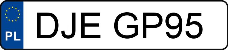 Numer rejestracyjny DJE GP95 posiada SUBARU FORESTER - DJEGP95 Numer rejestracyjny DJE GP95 posiada SUBARU FORESTER - DJEGP95