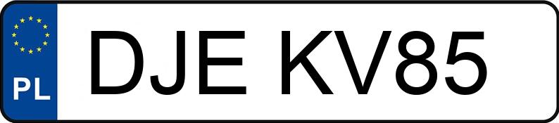 Numer rejestracyjny DJE KV85 posiada OPEL VECTRA - DJEKV85 Numer rejestracyjny DJE KV85 posiada OPEL VECTRA - DJEKV85