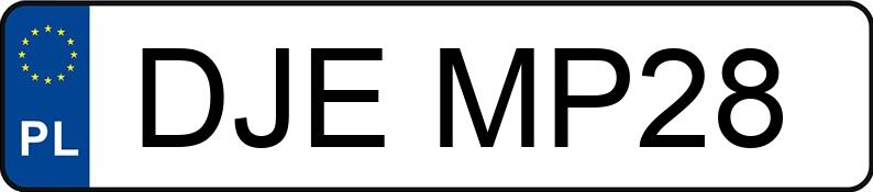 Numer rejestracyjny DJE MP28 posiada AUDI Q5 SPORTBACK - DJEMP28