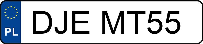 Numer rejestracyjny DJE MT55 posiada LAND ROVER RANGE ROVER EVOQUE - DJEMT55