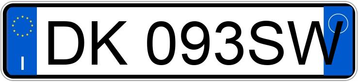 Numer rejestracyjny DK093SW posiada ALFA ROMEO 147 2a serie