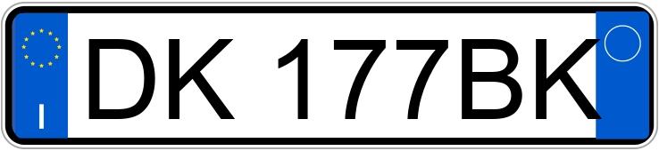 Numer rejestracyjny DK177BK posiada TOYOTA Yaris 2a serie