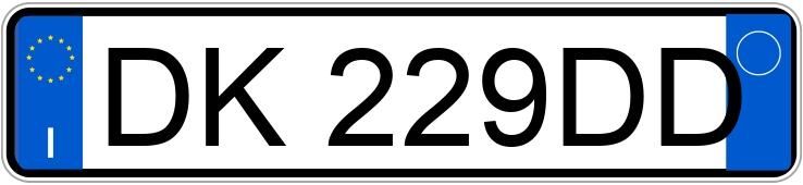 Numer rejestracyjny DK229DD posiada FIAT Panda 2a serie