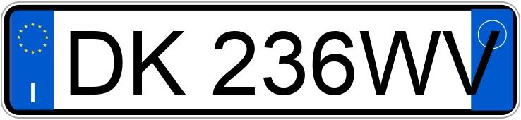 Numer rejestracyjny DK236WV posiada JEEP Wrangler 3a serie