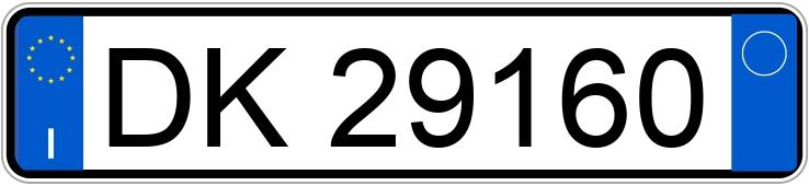 Numer rejestracyjny DK29160 posiada  