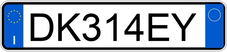 Numer rejestracyjny DK314EY posiada PEUGEOT 207