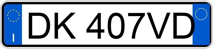 Numer rejestracyjny DK407VD posiada AUDI A4 2a serie