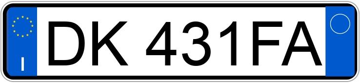 Numer rejestracyjny DK431FA posiada BMW Serie 3