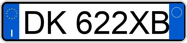 Numer rejestracyjny DK622XB posiada OPEL Meriva 1a serie