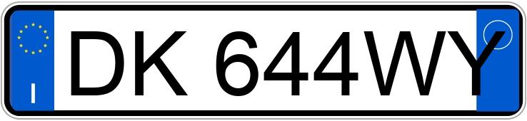 Numer rejestracyjny DK644WY posiada VOLVO C70