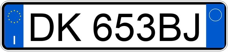 Numer rejestracyjny DK653BJ posiada BMW Serie 5