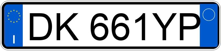 Numer rejestracyjny DK661YP posiada VOLKSWAGEN Golf 5a serie Numer rejestracyjny DK661YP posiada VOLKSWAGEN Golf 5a serie