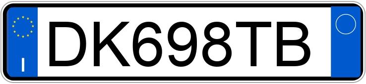 Numer rejestracyjny DK698TB posiada CITROEN C1