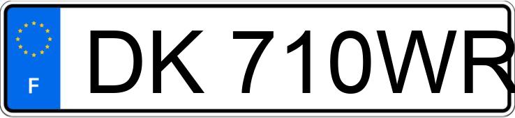 Numer rejestracyjny DK710WR posiada CITROEN DS4