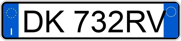 Numer rejestracyjny DK732RV posiada FIAT Grande Punto