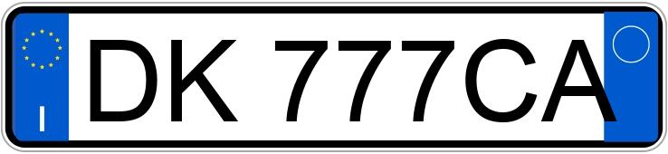 Numer rejestracyjny DK777CA posiada VOLKSWAGEN Golf 5a serie