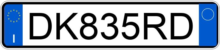 Numer rejestracyjny DK835RD posiada FIAT Panda 2a serie