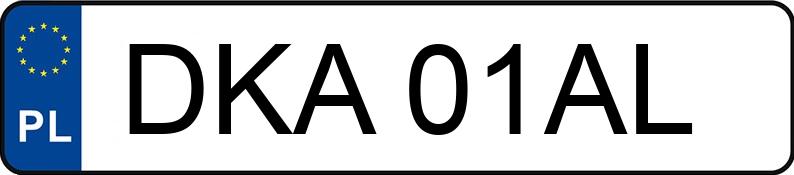 Numer rejestracyjny DKA 01AL posiada BMW 320i Kat. E36 320i Kat. E36 - DKA01AL