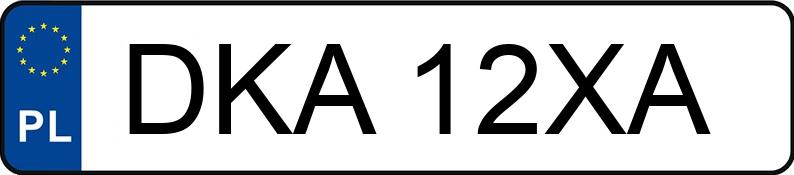 Numer rejestracyjny DKA 12XA posiada FORD Focus 1.6 TDCi MR`05 E4 Silver X - DKA12XA