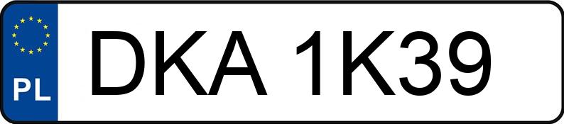 Numer rejestracyjny DKA 1K39 posiada YINXIANG YX50CF YX50CF - DKA1K39