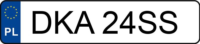 Numer rejestracyjny DKA 24SS posiada AUDI A3 Sportback 1.9 TDi DPF MR`04 E4 8P Ambiente - DKA24SS