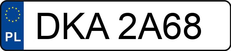 Numer rejestracyjny DKA 2A68 posiada VOLKSWAGEN GOLF - DKA2A68