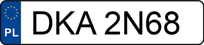 Numer rejestracyjny DKA 2N68 posiada AUDI A4 - DKA2N68