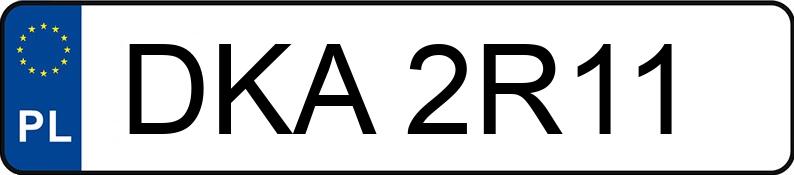 Numer rejestracyjny DKA 2R11 posiada TOYOTA COROLLA - DKA2R11