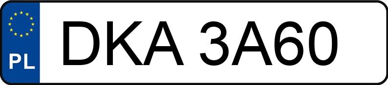 Numer rejestracyjny DKA 3A60 posiada VOLKSWAGEN GOLF 1.4 TSI - DKA3A60