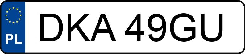 Le numéro d’enregistrement DKA 49GU a FIAT Ducato 14 2.5 Diesel MR`94 2.8t Ducato 14 2.5 Diesel MR`94 2.8t - DKA49GU