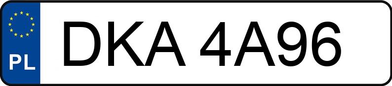 Numer rejestracyjny DKA 4A96 posiada BMW 316 - DKA4A96