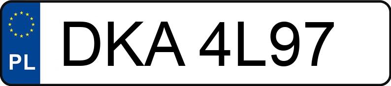 Numer rejestracyjny DKA 4L97 posiada BMW 318 - DKA4L97