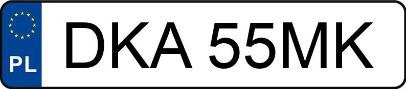 Numer rejestracyjny DKA 55MK posiada AUDI A6 - DKA55MK