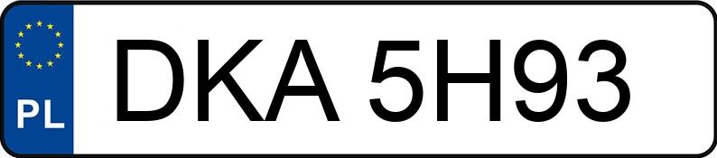 Numer rejestracyjny DKA 5H93 posiada BMW 1ER REIHE - DKA5H93