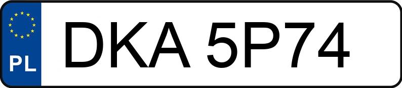 Numer rejestracyjny DKA 5P74 posiada BMW 525D - DKA5P74