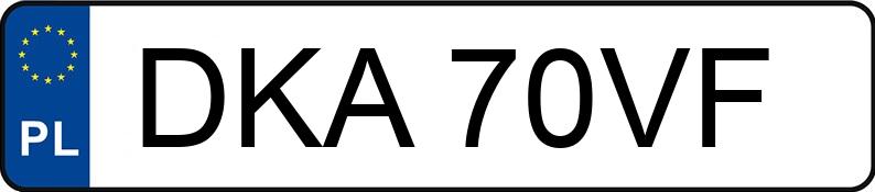 Numer rejestracyjny DKA 70VF posiada MERCEDES-BENZ S 320 CDI MR`02 E3 220 S 320 CDI MR`02 E3 220 - DKA70VF