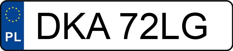 Numer rejestracyjny DKA 72LG posiada VOLKSWAGEN Passat B5 1.6 MR`96 E2 - DKA72LG
