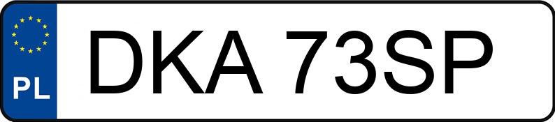 Numer rejestracyjny DKA 73SP posiada VOLKSWAGEN Golf V 1.4 MR`03 E4 Comfortline - DKA73SP