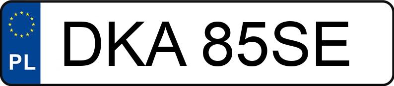 El número de registro DKA 85SE tiene FORD Fiesta 1.3 MR`06 E4 Fiesta - DKA85SE