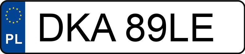 Registreringsnummeret DKA 89LE har VOLKSWAGEN Passat GP 1.9 TDI MR`00 E3 Basis 4MOTION - DKA89LE
